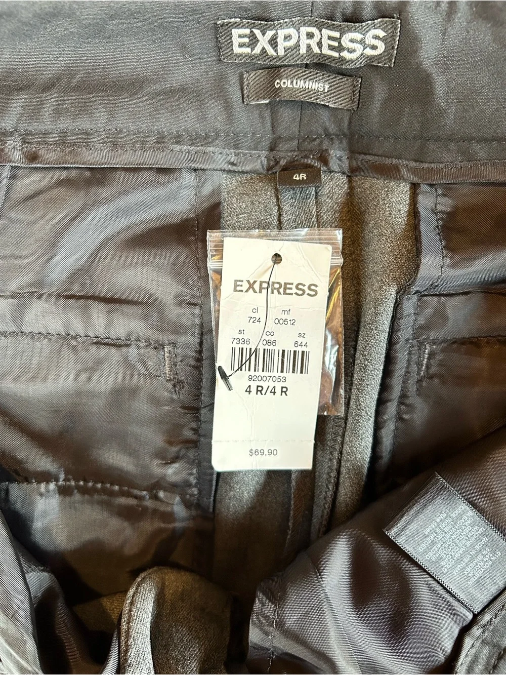 Express Women's Charcoal Gray Boot Cut Dress Pants - Picture 3 of 3